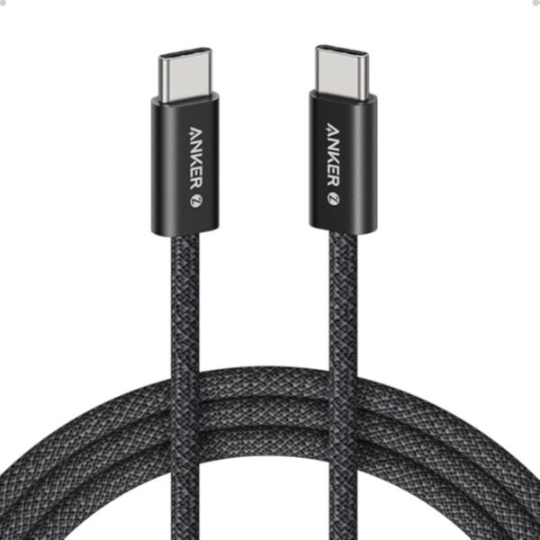 Anker Zolo USB-C to USB-C 240W braided fast charging cable black Qatar