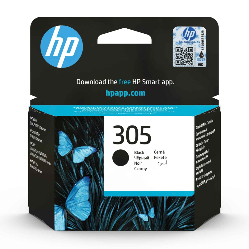 HP 305 Original Ink Cartridge Black 3YM61AE genuine HP printer ink Qatar