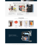 Ninja SLUSHi Professional Frozen Drink Maker, Powerful 200W Motor, Whisperchill Technology, Large 2.5L Pitcher Create Smooth Slushies & Frozen Treats, AUS Plug Type, Artic Blue & Gray | FS301ANZ - Image 3