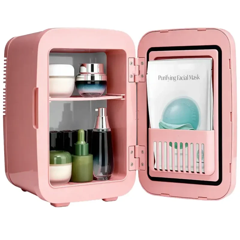 porodo frostlite mini makeup fridge led mirror pink in qatar
