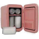 ⁦Porodo Frostlite Cooling Mini Makeup Fridge with LED Mirror – Pink⁩ - الصورة ⁦3⁩