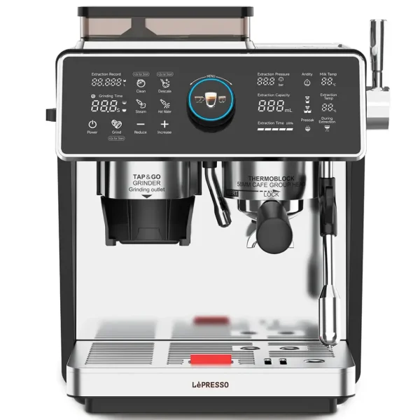 lepresso vivente coffee machine dual boiler silver in qatar