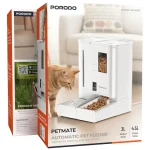 Porodo Petmate Automatic Pet Feeder with Wi-Fi, Camera & App Control – White - Image 4